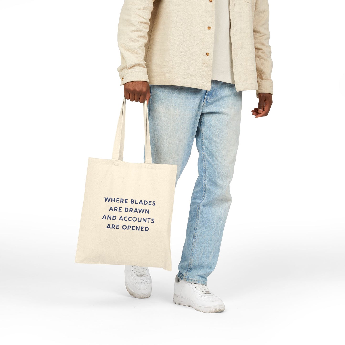 Bank of Fehujar - Canvas Tote Bag with Funny Saying, Perfect Gift for Gamers, Eco-Friendly Shopping Bag, Funny Gift, D&D Accessories